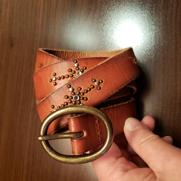 Anthropologie Accessories Anthropologie Western Studded Brown